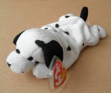 Ty Beanie Dotty the Dog, Dalmatian New 8" 20cm MWMT Rare Retired 4th Gen Tag PVC