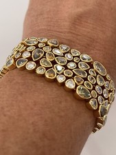 L RAPHAEL 18k Fancy Color Bezel Set Diamond Tennis Bracelet. 37.61 Carats! $185k