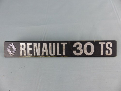 Insigne Métal Aluminium Renault 20 R20 TS - Logo Vintage, Pièce Classique D'occasion