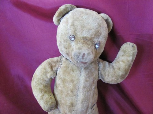 19C. ANTIQUE KIDS CHILDRENS TOY STUFFED PLUSH TEDDY BEAR - Picture 2 of 8