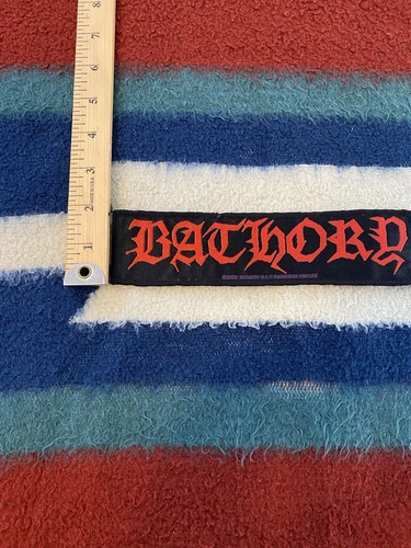 Bathory 2003 官方条纹布贴编织标志复古未使用原版罕见 - 第 5 张/共 5 张