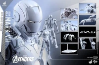 Toys HT 1/6 MMS329 Iron Man Mark VII White Snow Edition