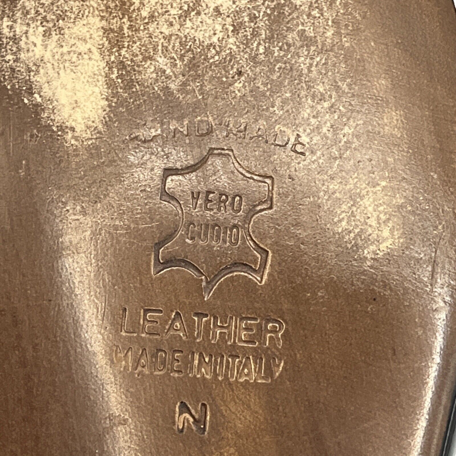 VTG Mario Bruni Italy Black Patent Leather Wood W… - image 10