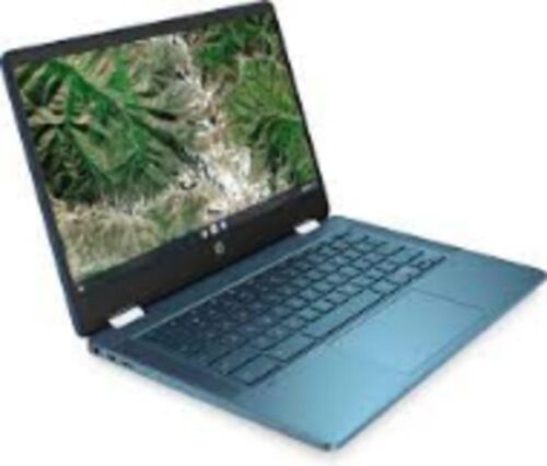 fairly used laptop chromebook octopus light blue- few scratches- volume wont be - Picture 2 of 2