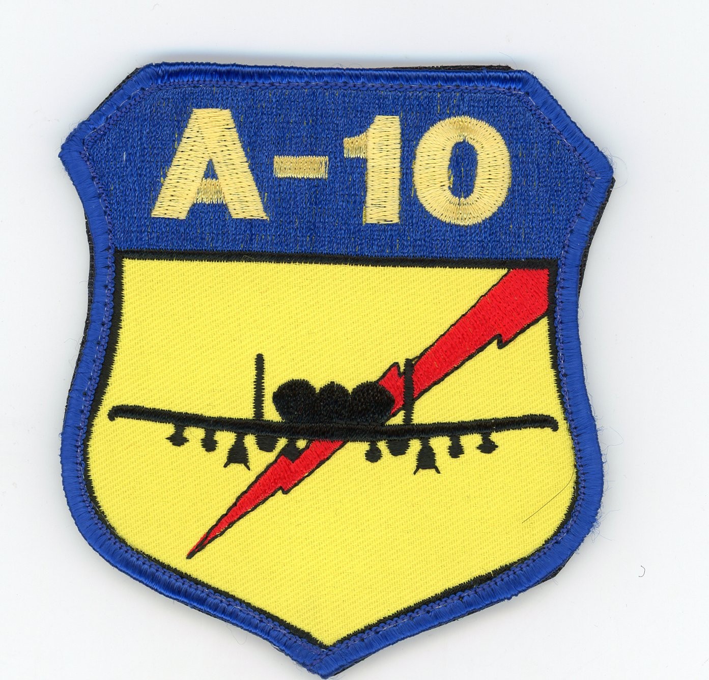 PATCH USAF A-10 SHILED VEL BACK PARCHE