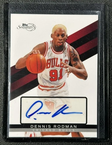 DENNIS RODMAN 2008-09 TOPPS SIGNATURE #TSA-DRD AUTO 660/1299 BULLS