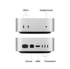 Apple Mac Mini Desktop M4 Chip 16GB RAM 512GB SSD Silver
