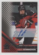 2022 Team Canada Juniors Prospectus Momentous Logan Stankoven #PM-42 Auto 08es