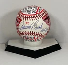 Johnny Bench Signed OML Baseball, VCBC SuperStats, Hand Painted, JSA, Reds, HOF