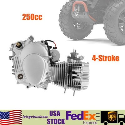 #ad #ad 250CC 4 Stroke Vertical Engine 5 Speeds Transmission Motor Kit For Dirt Bike ATV $185.77