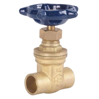 Homewerks 1/2 in. Sweat Brass Gate Valve Lead-Free 125 PSI 210°F