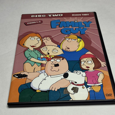 Family Guy Season 3 Disc 2 DVD Episodes 9-16 20th Century Fox TV Series