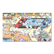Pokemon Table Playmat Maushold TCG CCG Play Mouse Pad Trading Card Game Mat 