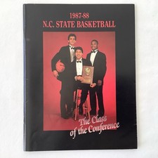 1987-88 N.C. State Wolfpack Basketball Media Guide Jim Valvano