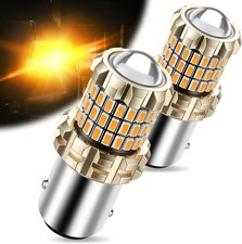 1157 Led Bulb Amber Yellow For Turn Signal Light Super Bright 2357 2...