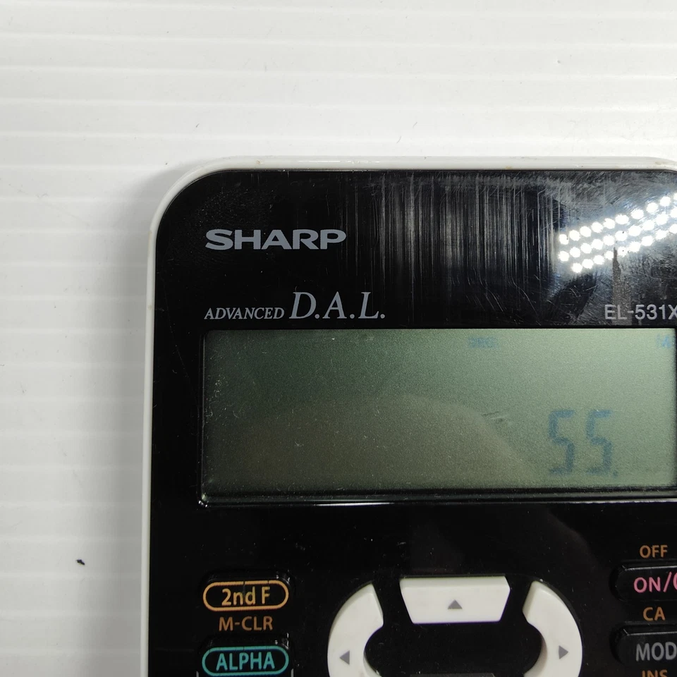 Sharp EL-531XH Advanced Scientific Calculator D.A.L Tested Fully Working - Image 3 of 4