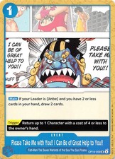 Please Take Me with You!! I Can Be of Great Help to You!! OP14-059 One Piece