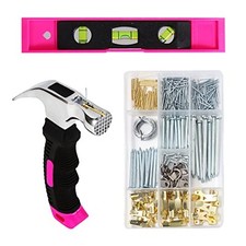 Picture Hanging Kit, 315pcs Hanging Hardware with Hooks, Wire, Nails, D 315 pcs