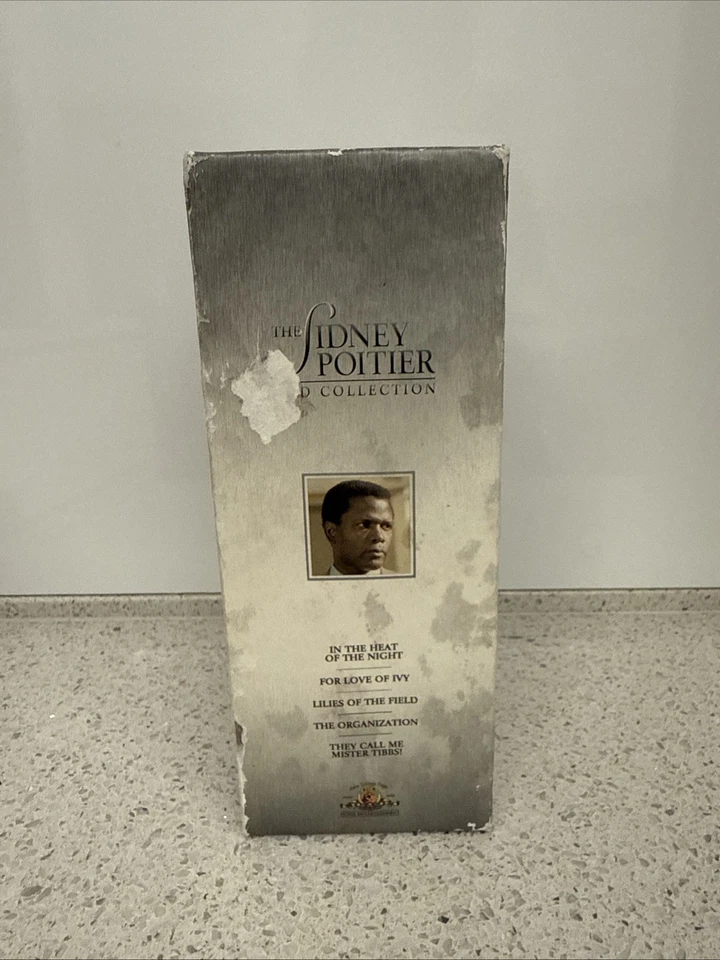 The Sidney Poitier DVD Collection (DVD, 2004, 5-Disc Set) Disks Pristine Foto 4 de 4