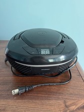 Sylvania Portable Bluetooth CD Player Boombox AM/FM Radio SRCD202DG Tested Works