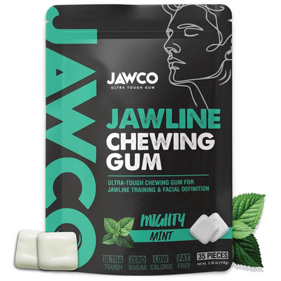 Ultra-Tough Jawline Chewing Gum | Get a Stronger, Squarer Jawline | Jaw Training