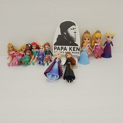 Mattel Hasbro Disney Princess Doll Lot Elsa Anna Ariel Moana 12pc