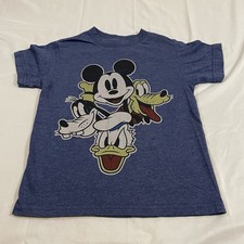 Disney Kids T-shirt: Mickey, Pluto, Donald And Goofy Size Small