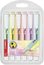 Highlighter - STABILO swing cool Pastel - Pack of 6 - Assorted Colours Pack of 6