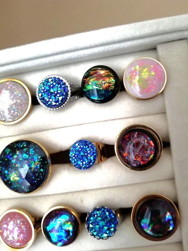 30 Ring Box - Wholesale Rings in All Stainless-Steel with Adjustable Bands - Image 4 of 4