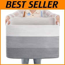 Stylish Rectangle Toy Basket - Living Room Storage Essential