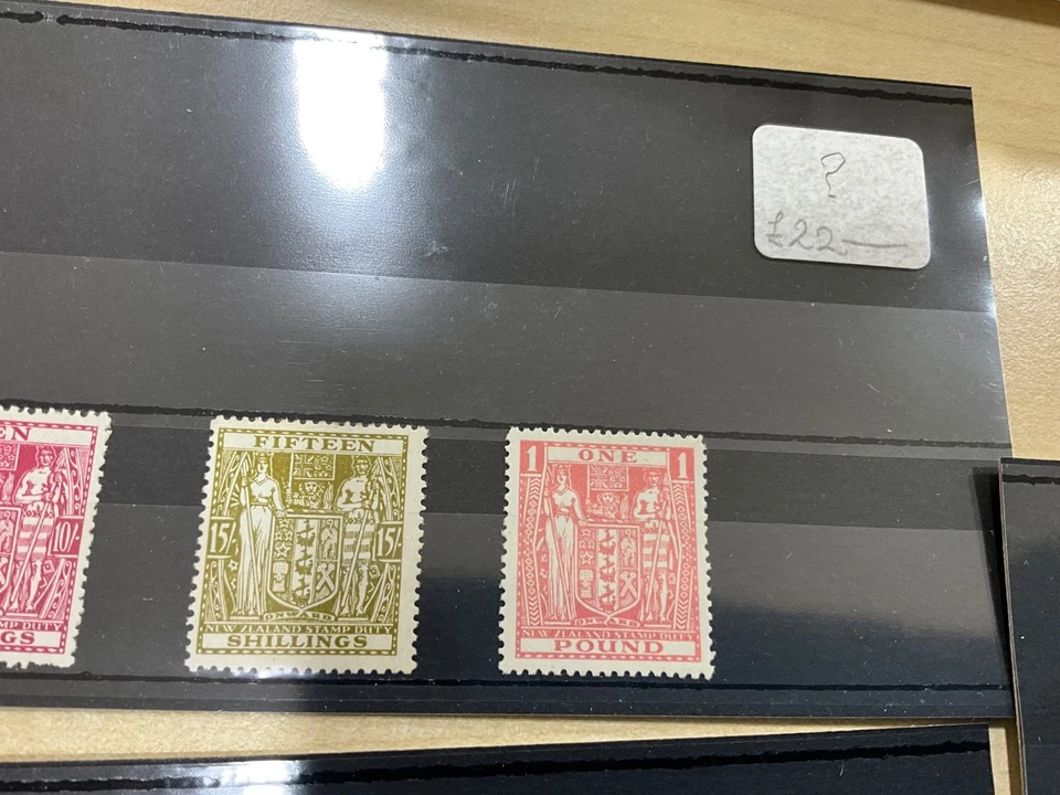 Nueva Zelanda Samoa Occidental Niue Islas Cook £1 10s 22 sellos MNH MLH. N73 Foto 4 de 4