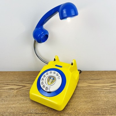 Leeds United LUFC Unikat LED Lampe Vintage Telefon Umbau