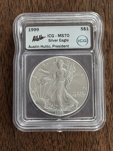 1999 American Silver Eagle MS70 ICG
