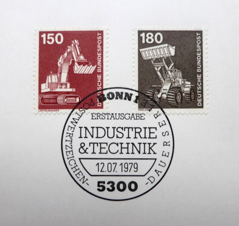BRD  Ersttagsstempel 1979 Mi 992/3, Industrie & Technik - Bild 1 von 1