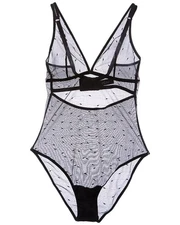 Else Kate Soft Plunge Bodysuit Women's Black Xs