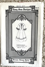 Brown House Dolls Pattern Fashion Design Little Women Jo BHD 274 Dolls 16-17"