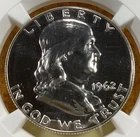 1962 Franklin Half Dollar 50c NGC PF66 (9073). Free Shipping.