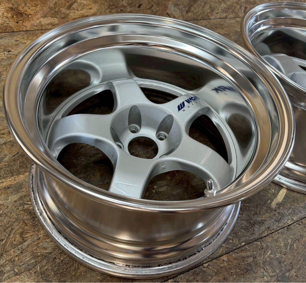 JDM WORK Meister S1R 17-inch 9JJ -77 PCD114.3 5H Deep Rim 2 wheels