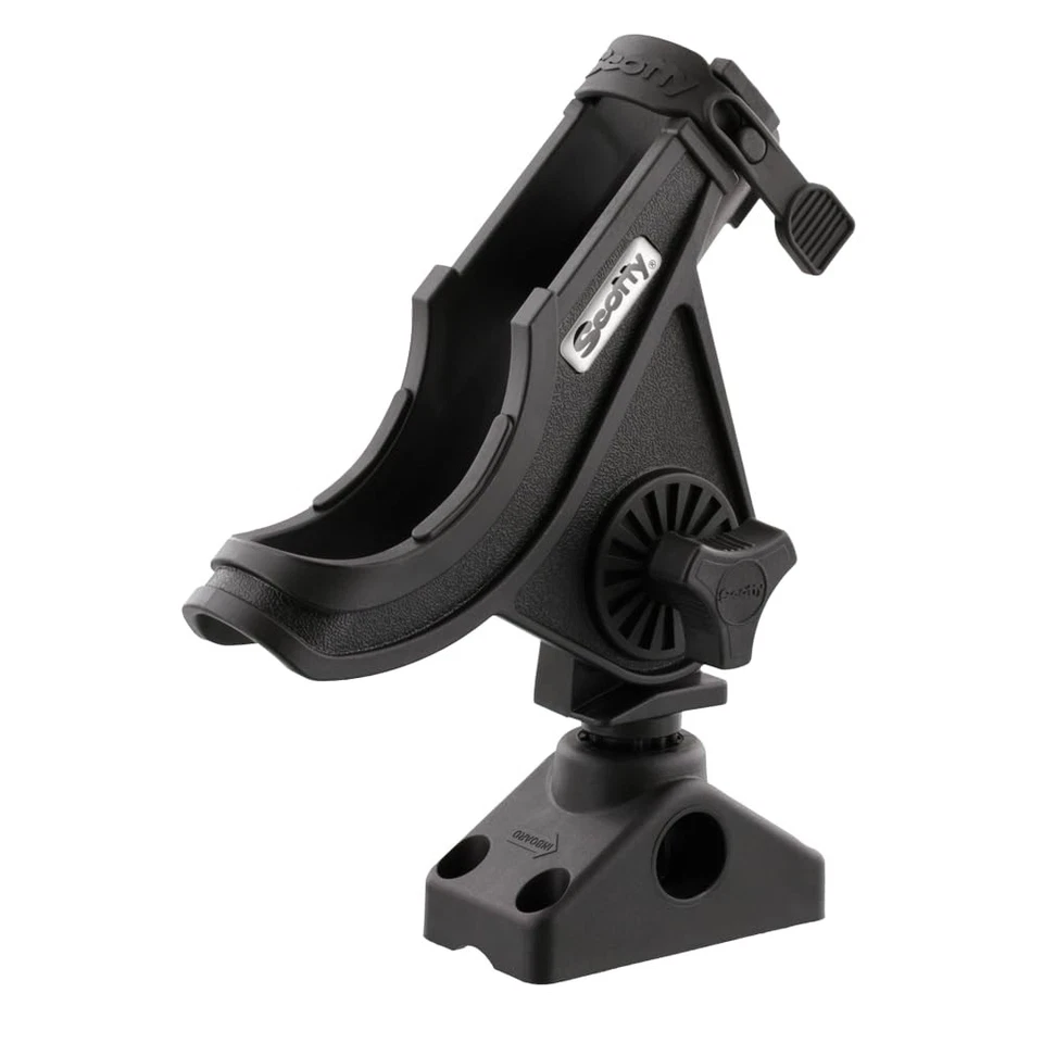 Scotty 0280-BK Rod Holder, Baicaster/Spinning, black W/0241 Side/Deck Mount - Image 3 of 4