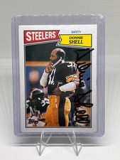 1987 Topps #293 Donnie Shell Football card Pittsburgh Steelers! HOF Autograph
