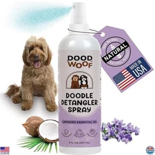 Dog Detangler Spray Dematting for Doodle - Natural Dog Leave in Conditioner
