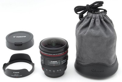 [Top NEUWERTIG] Canon EF 8-15mm F4 L USM Fisheye Zoomobjektiv EW-77 Haube...