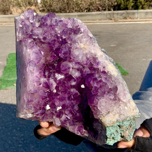4.4LB Natural Amethyst geode quartz cluster crystal specimen Healing - Picture 7 of 24