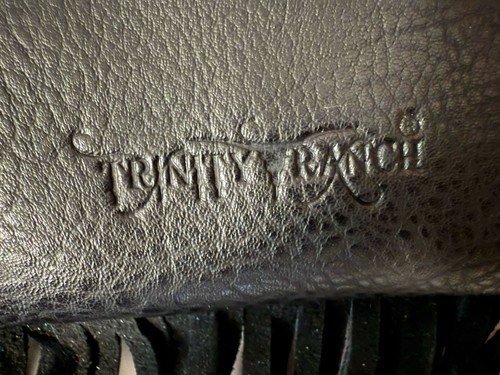 Trinity Ranch Genuine Hair-On Cowhide Ring Handle 8"x5" Wristlet Fringe NEW - Picture 7 of 10