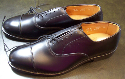 Allen Edmonds PARK AVENUE Cap-Toe Oxfords~Black Calfskin~Men's 8.5 B~NEW!!!