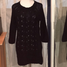 euc Zara loose cable knit sweater dress sz medium