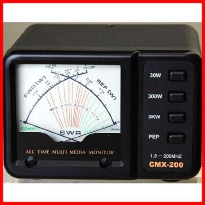 Comet CMX-200 SWR Power Meter Band 1.8 - 200 MHz MAX 3KW HF