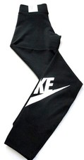 Nike Sportswear Women's Essential High Waisted Logo Leggings Pants Black NWT