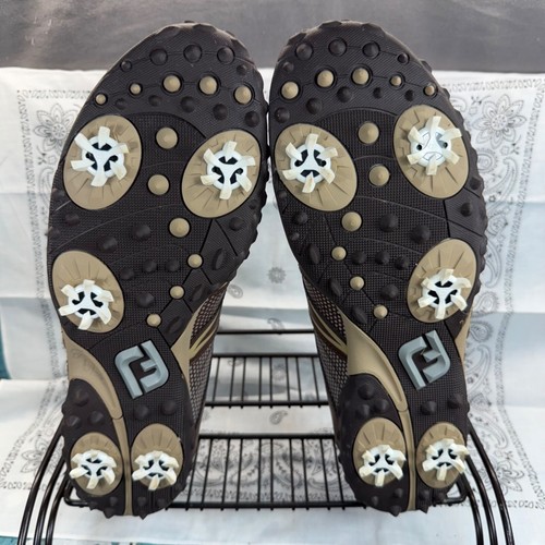 FootJoy M Project Golf Shoes Mens 10.5M Brown 55183 Soft Spikes - Picture 9 of 10