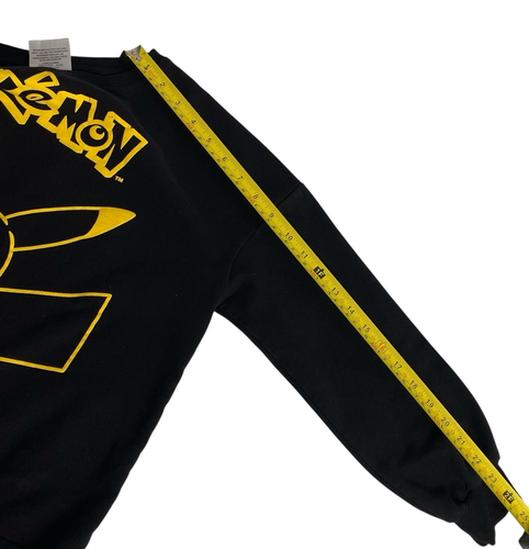Maglione Teen Pokemon Felpa Nera Grafica Pikachu Taglia XL,14,16 o S - Foto 4 di 12